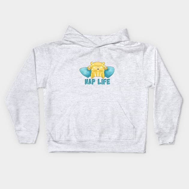 Nap Life Kids Hoodie by TheBlueNinja